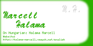 marcell halama business card